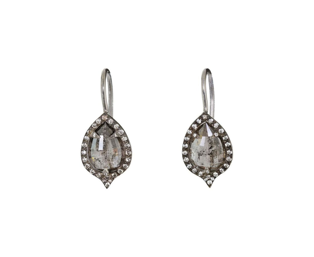 Rustic Diamond Jeweled Thorn Earrings zoom 1