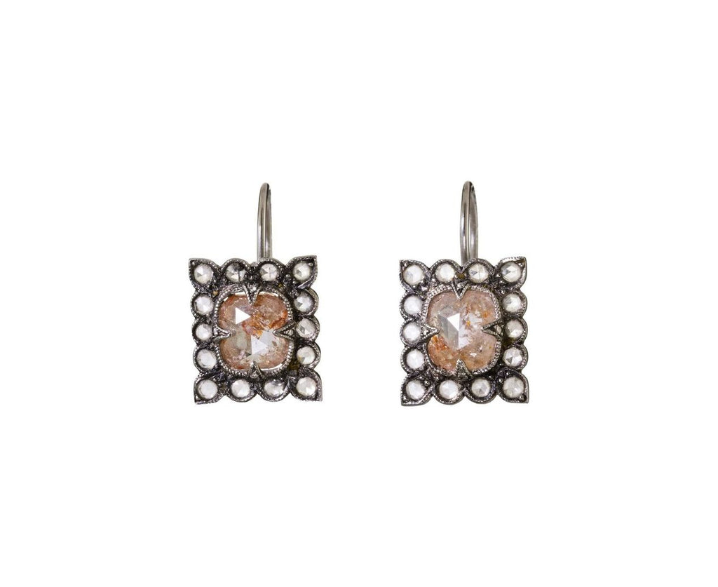 Fine Rustic Diamond Earrings zoom 1
