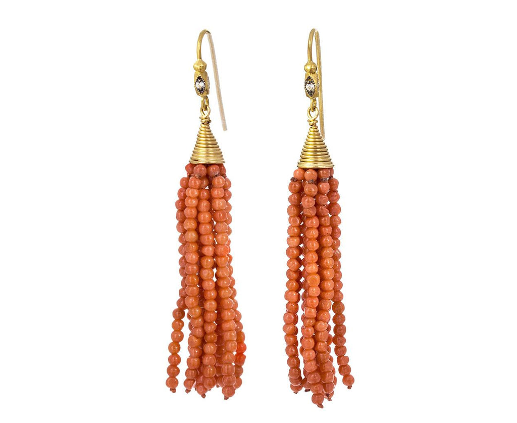 Coral Tassel Earrings zoom 1_cathy_waterman_gold_diamond_coral_tassel_earring