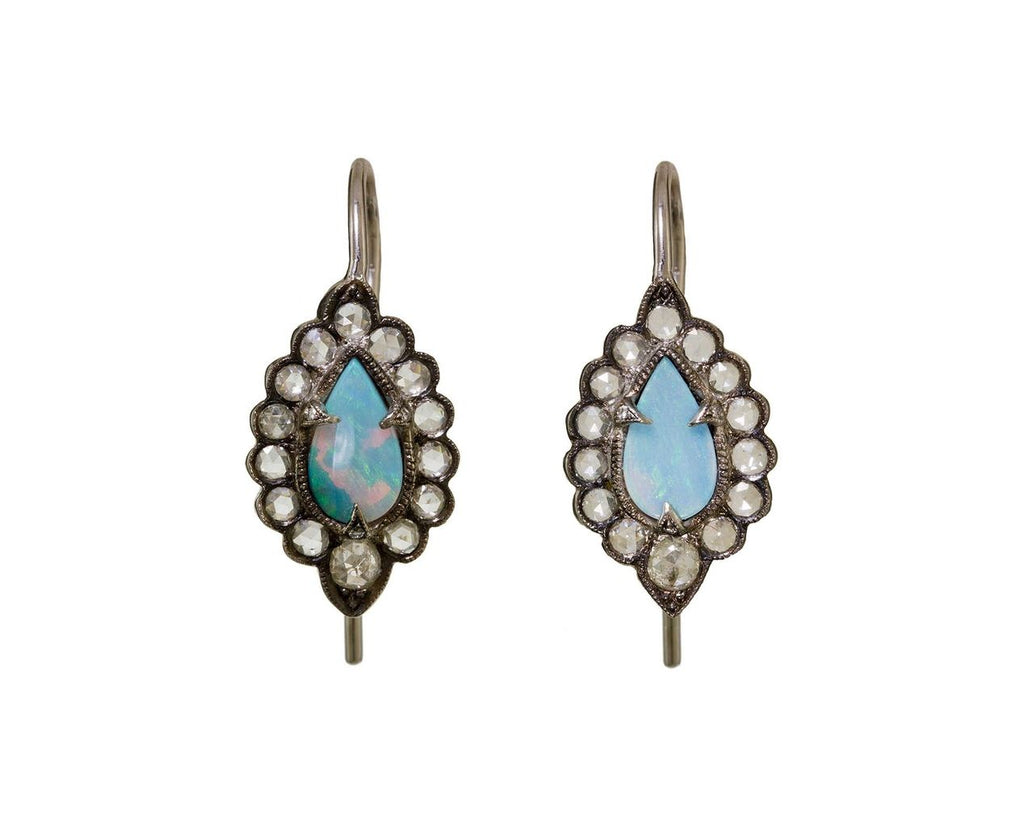 Boulder Opal Lace Edged Earrings zoom 1