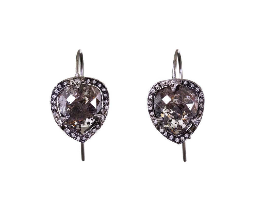 Rustic Diamond Pav� Frame Earrings zoom 1_cathy_waterman_earrings