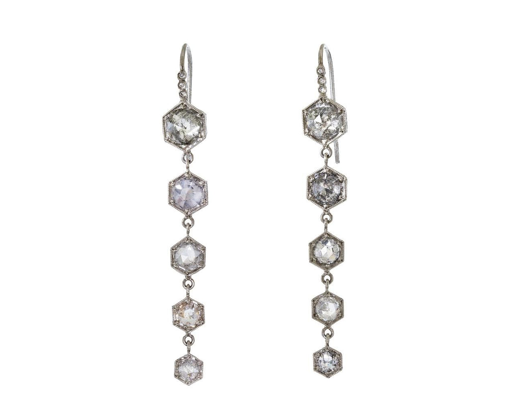 Black and White Diamond Long Cascade Earrings zoom 1_cathy_waterman_platinum_black_white_diamond_long