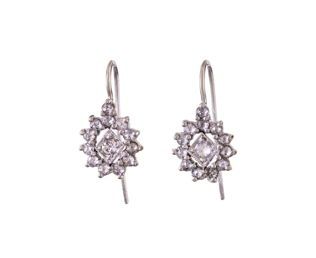 Diamond Star Flower Earrings zoom 1_cathy_waterman_platinum_black_white_diamond_earr