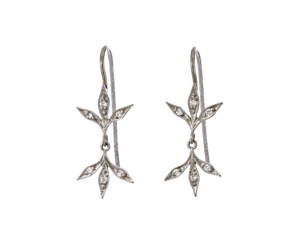 Platinum Diamond Double Leaf Earrings zoom 1_cathy_waterman_platinum_diamond_double_leaf_earr