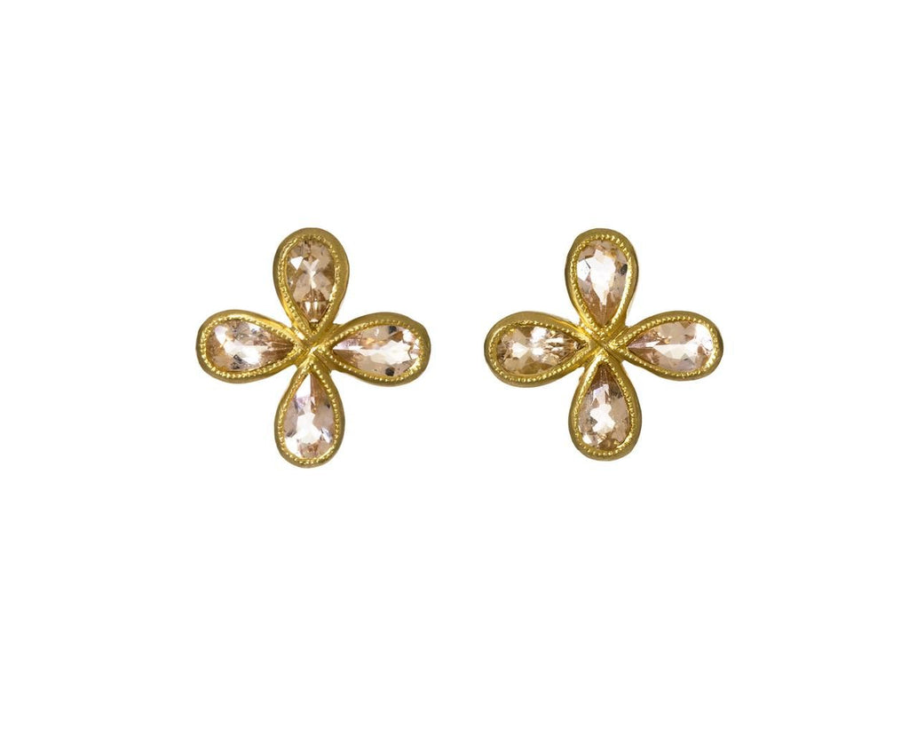 Yellow Beryl Star Post Earrings zoom 1_cathy_waterman_gold_yellow_beryl_star_post_earri