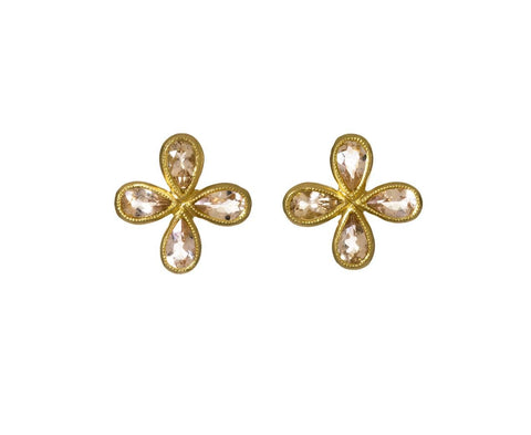 Yellow Beryl Star Post Earrings zoom 1_cathy_waterman_gold_yellow_beryl_star_post_earri