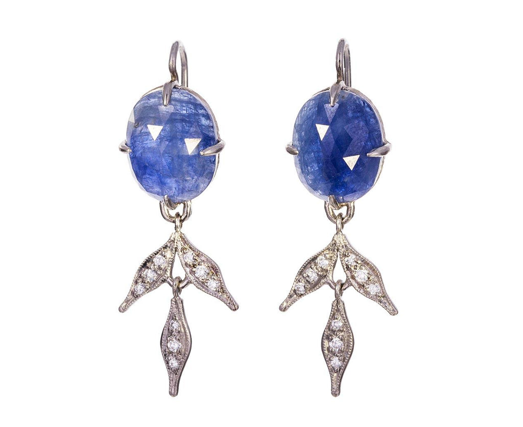 Blue Sapphire and Diamond Wheat Earrings zoom 1_cathy_waterman_platinum_sapphire_wheat_earrings
