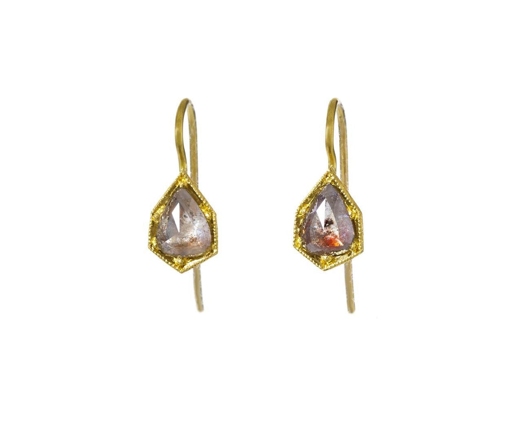 Rustic Diamond Earrings zoom 1_cathy_waterman_gold_rustic_diamond_earrings
