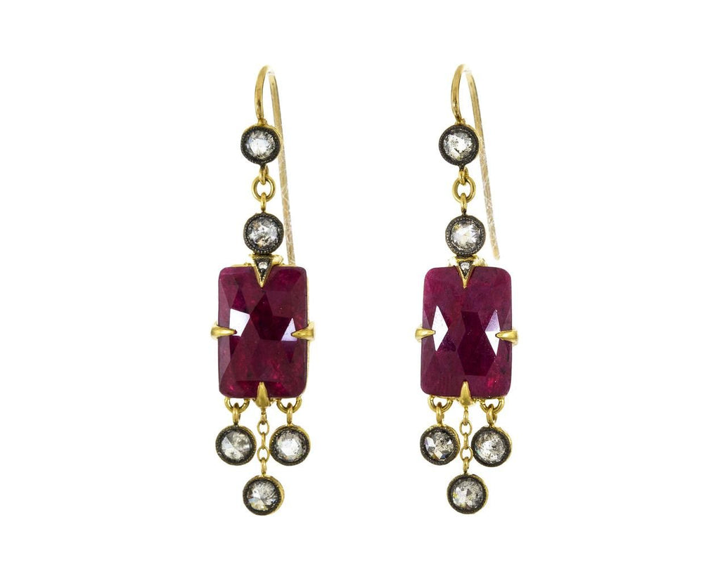 Ruby and Black and White Diamond Earrings zoom 1_cathy_waterman_gold_diamond_ruby_black_white_ear