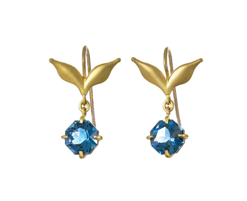 London Blue Topaz Wheat Earrings zoom 1_cathy_waterman_gold_london_topaz_wheat_earrings