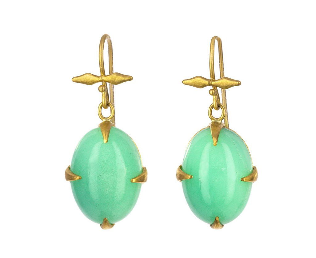 Chrysoprase Bow Top Earrings zoom 1_cathy_waterman_gold_chrysophrase_bow_top_earring