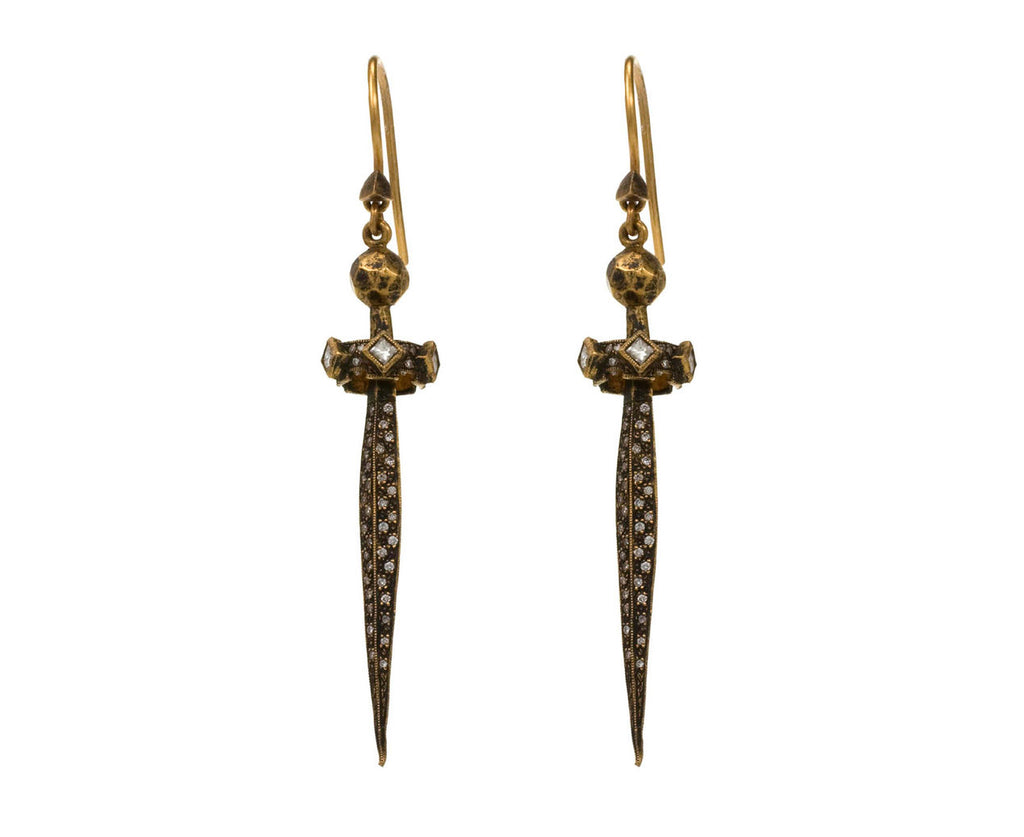 Jeweled Sword Earrings zoom 1