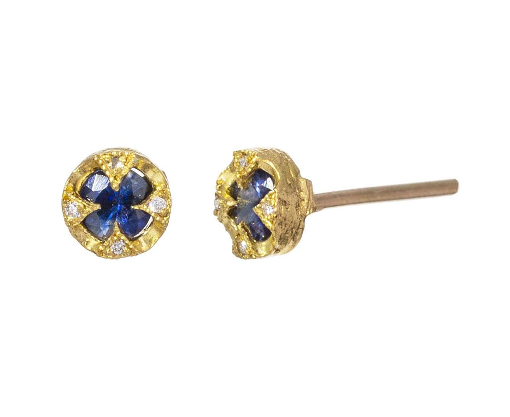 Blue Sapphire Diamon Branch Frame Earrings zoom 1_cathy_waterman_gold_diamond_sapphire_earrings