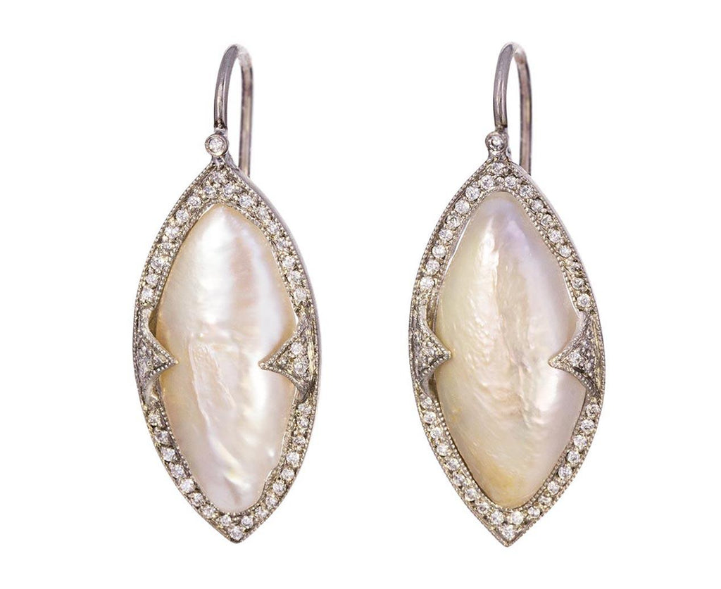 Tennessee River Pearl Marquise Earrings zoom 1_cathy_waterman_platinum_tennessee_pearl_earrings