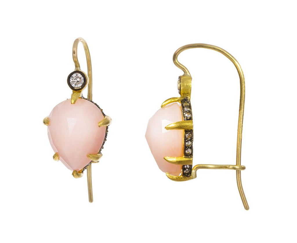 Pink Opal Diamond Seat Earrings zoom 1_cathy_waterman_gold_opal_diamond_seat_earrings