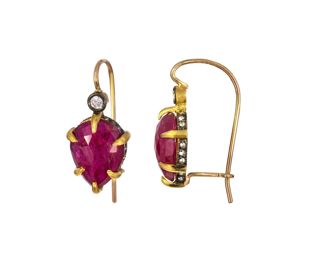 Ruby and Diamond Seat Earrings zoom 1_cathy_waterman_gold_diamond_ruby_seat_earrings