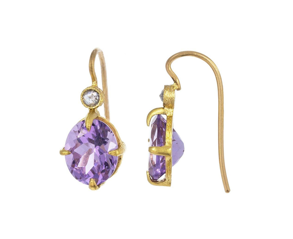 Amethyst Pointy Prong Earrings zoom 1_cathy_waterman_diamond_amethyst_pointy_prong_ear