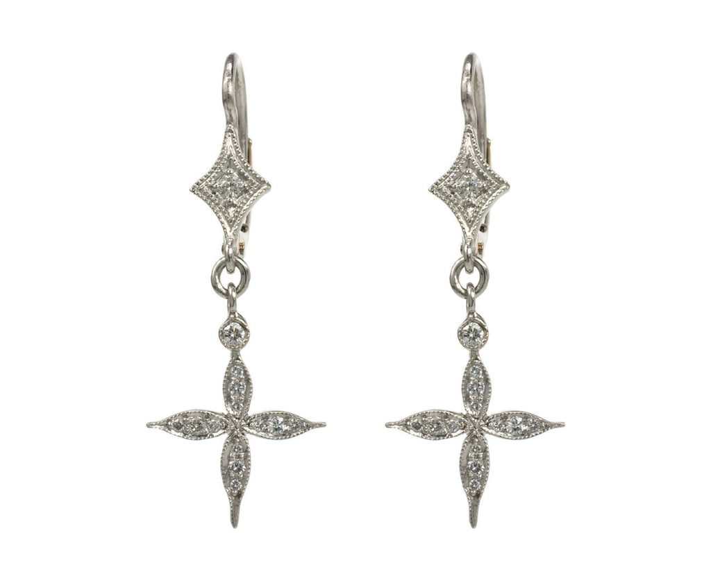 Hanging Circle Star Earrings zoom 1