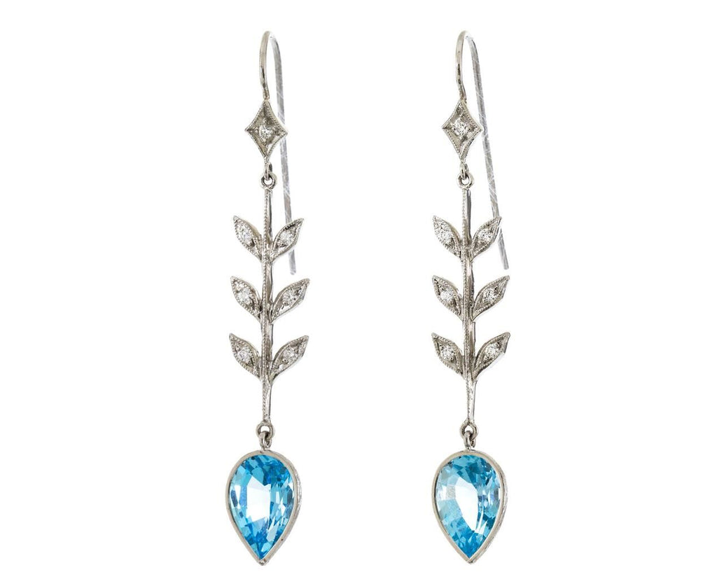 Blue Topaz and Diamond Wheat Dangle Earrings zoom 1_cathy_waterman_platinum_diamond_topaz_wheat_earr