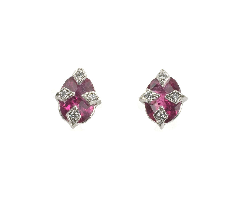 Rubelite Antique Prong Posts zoom 1