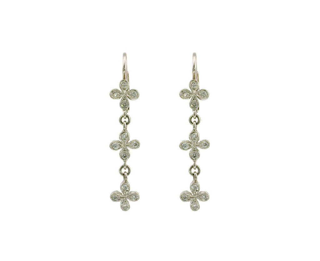 Triple 4-Petal Earrings zoom 1