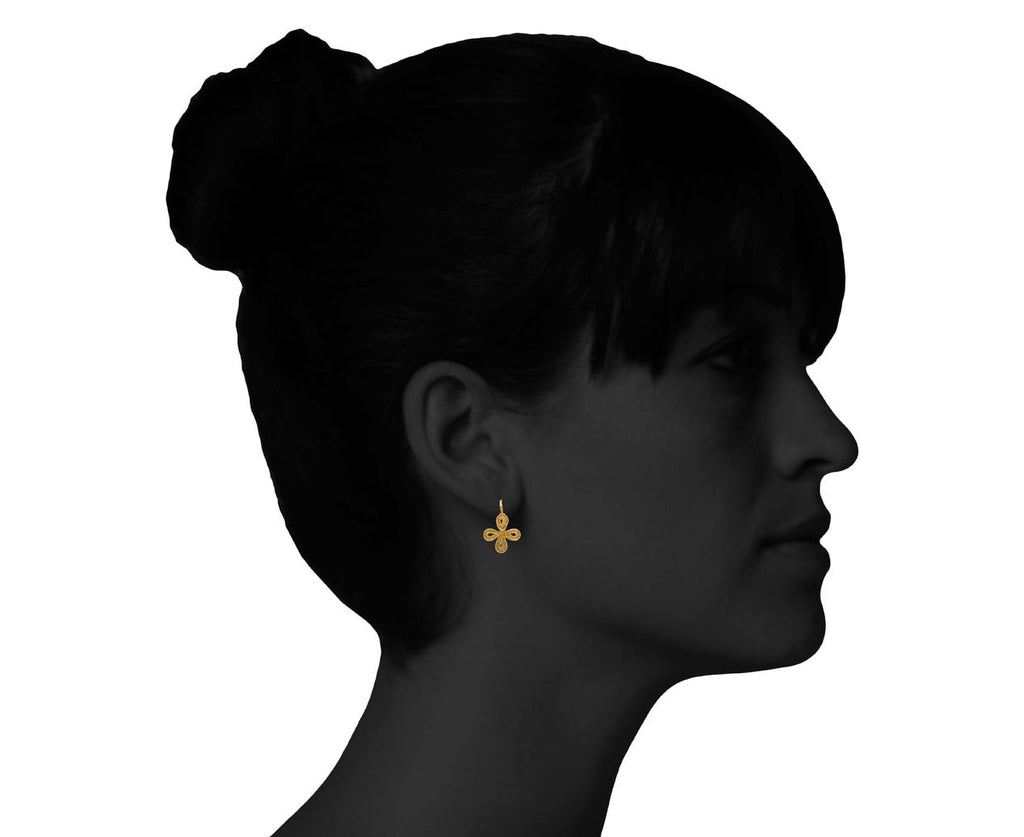 Fairylight Four-Petal Flower Earrings zoom 9