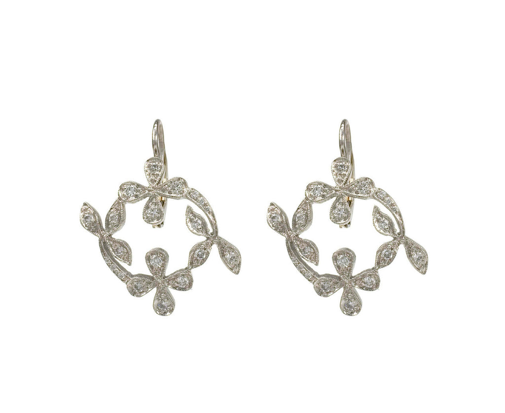 Oval Lace Earrings zoom 1