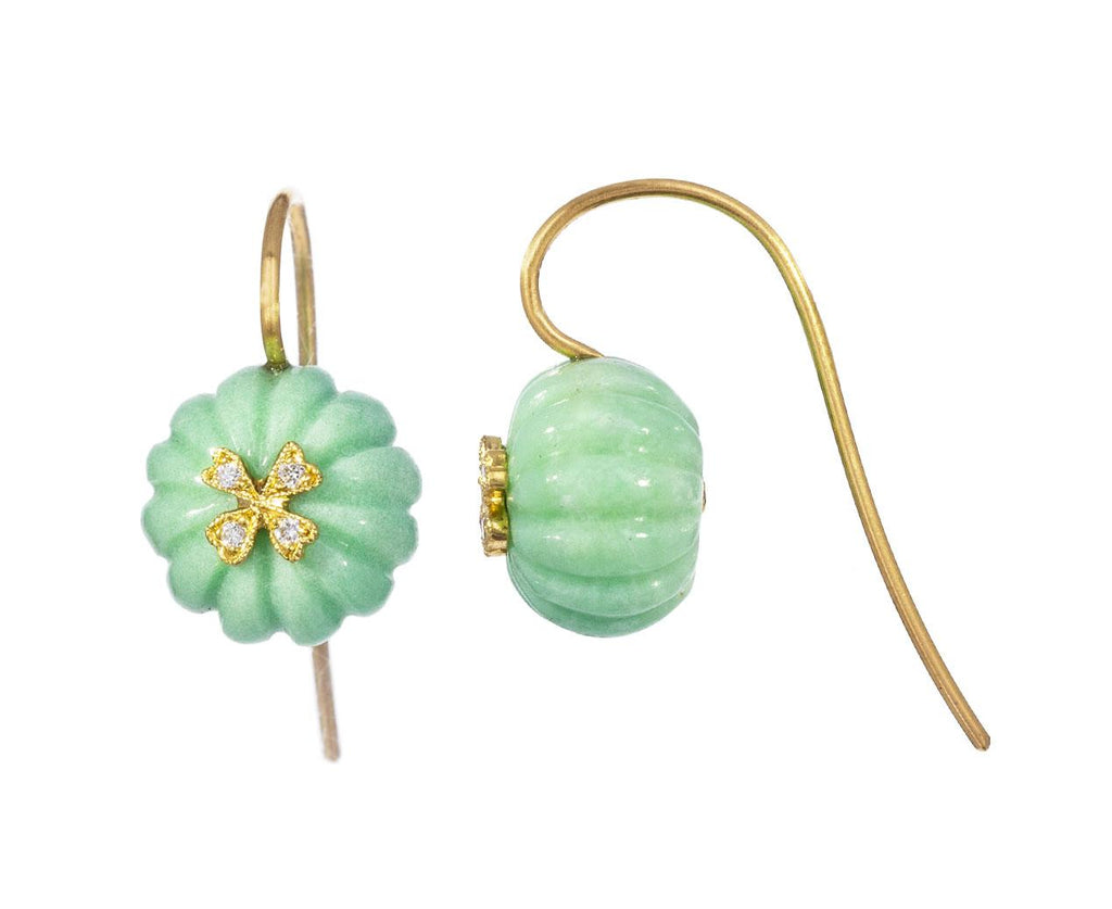Chrysoprase Diamond Wildflower Overlay Earrings zoom 1_cathy_waterman_gold_diamond_chrysoprase_earrings