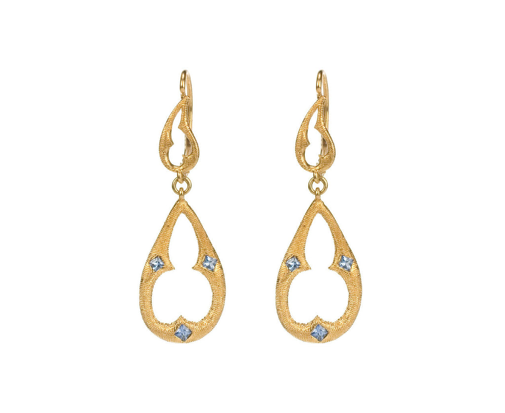 Etched Teardrop Earrings zoom 1