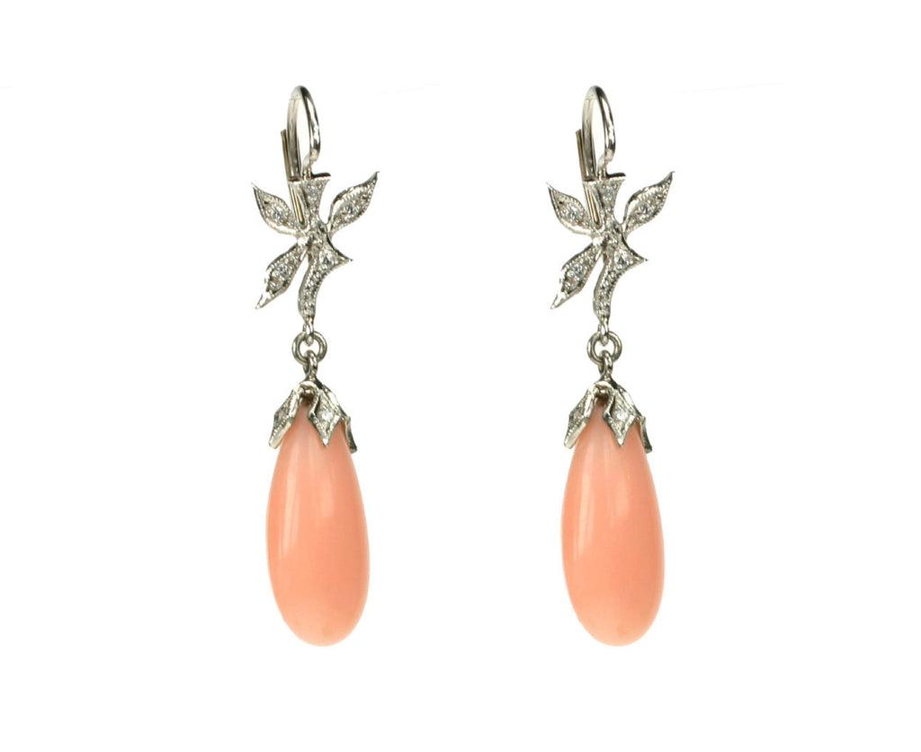 Coral Drop Earrings zoom 1