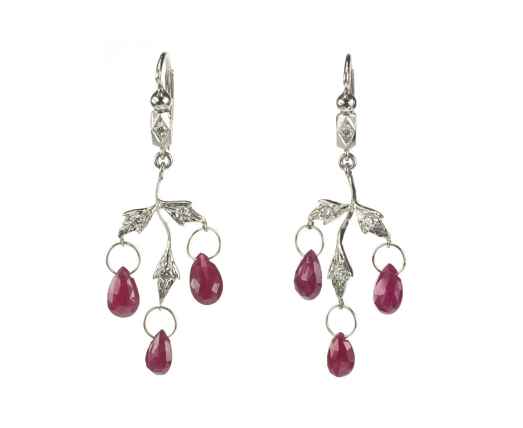 Ruby Chandelier Earrings zoom 1