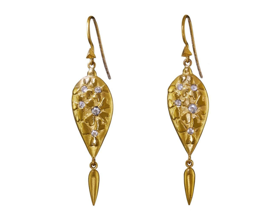 Black and White Diamond Wildflower Earrings zoom 1_cathy_waterman_earrings