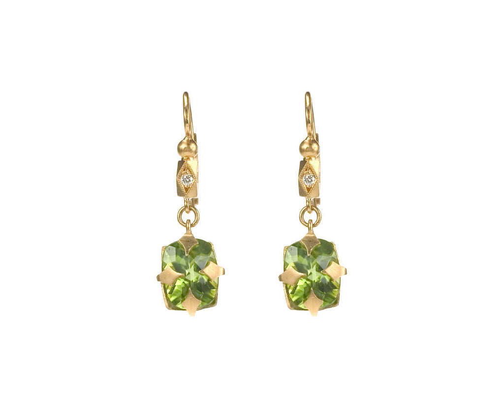 Peridot Octagonal Earrings zoom 1