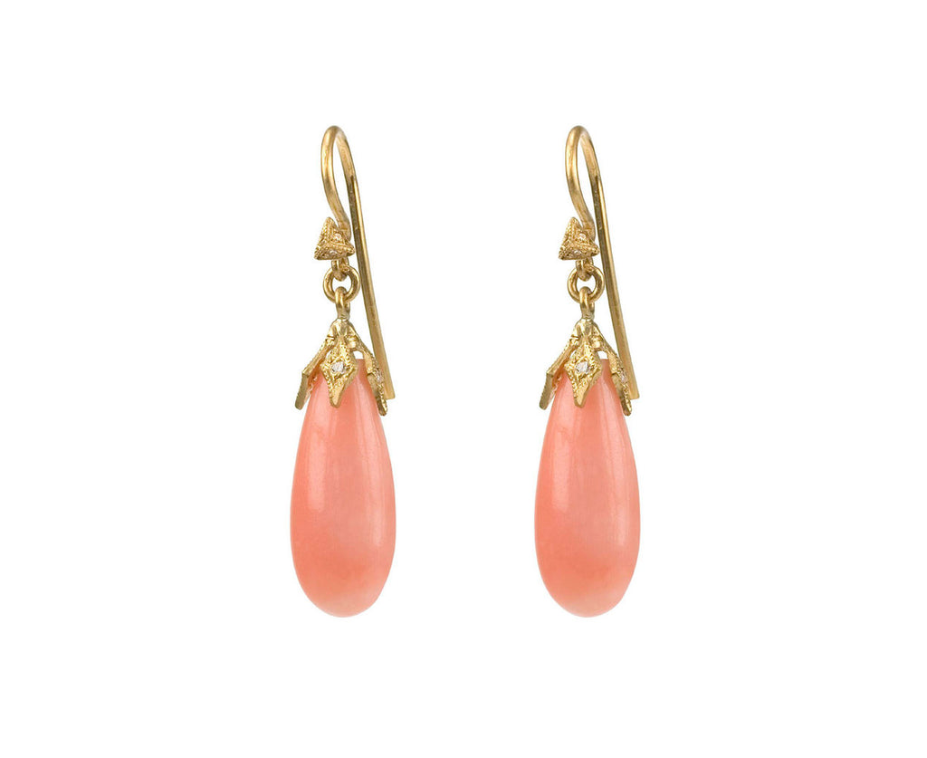 Pink Coral Earrings zoom 1