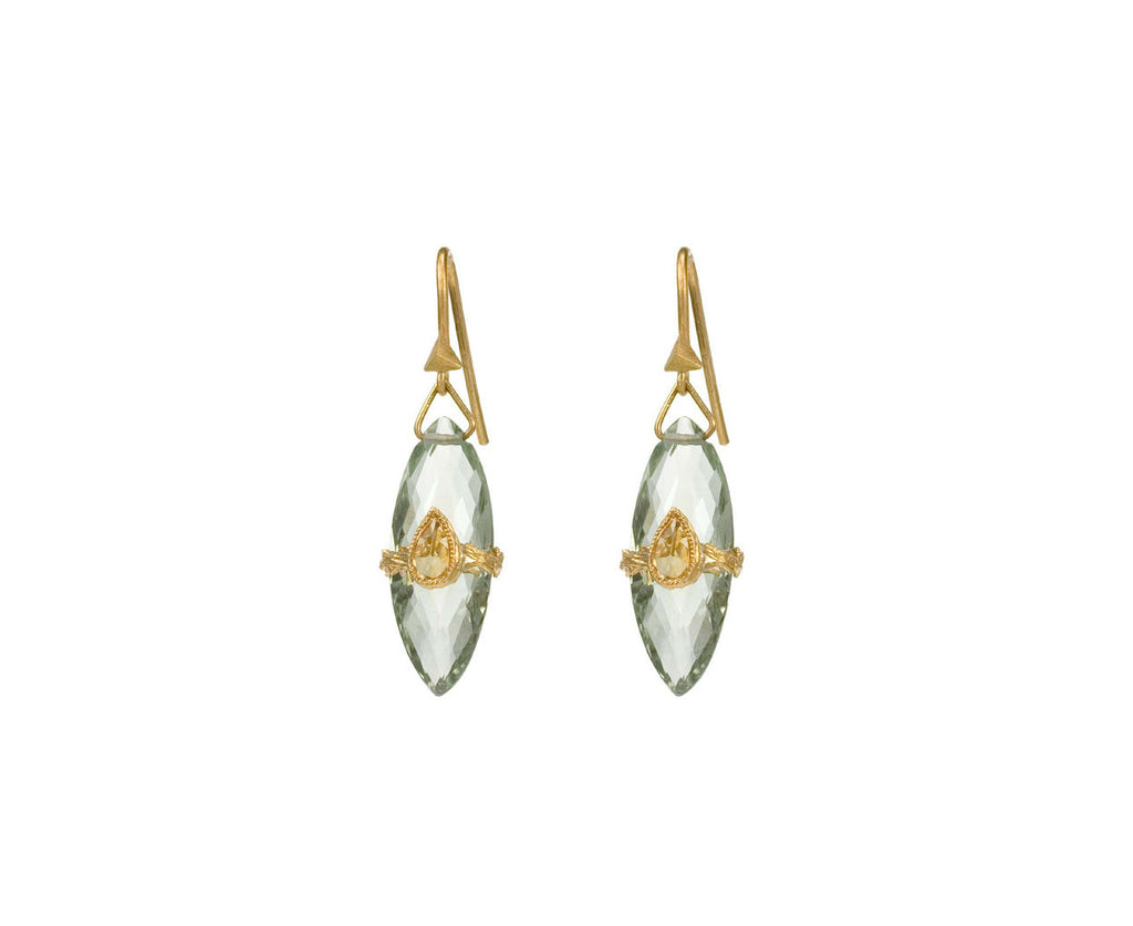 Green Amethyst Earrings zoom 1