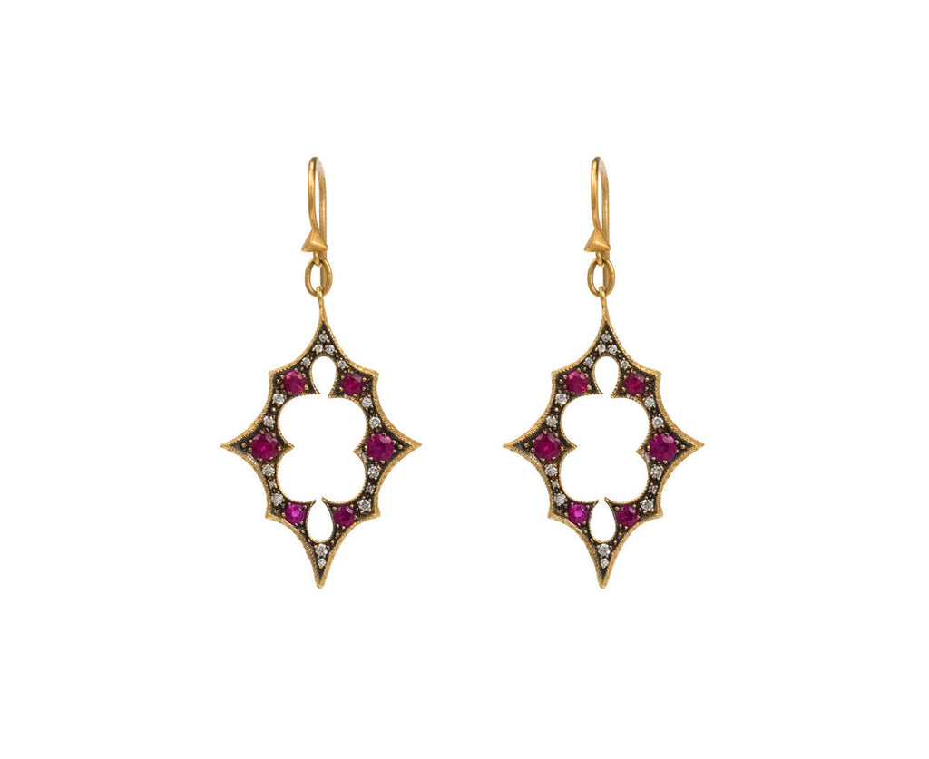 Ruby Scimitar Earrings zoom 1