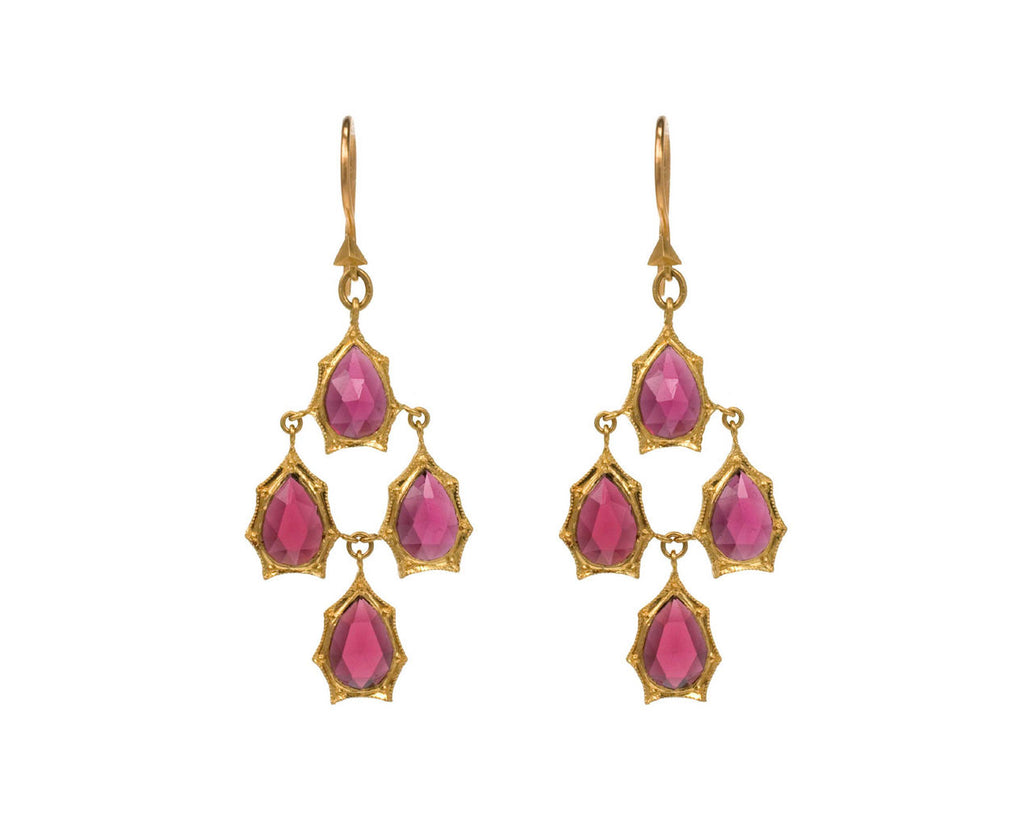 Rhodolite Garnet Earrings zoom 1