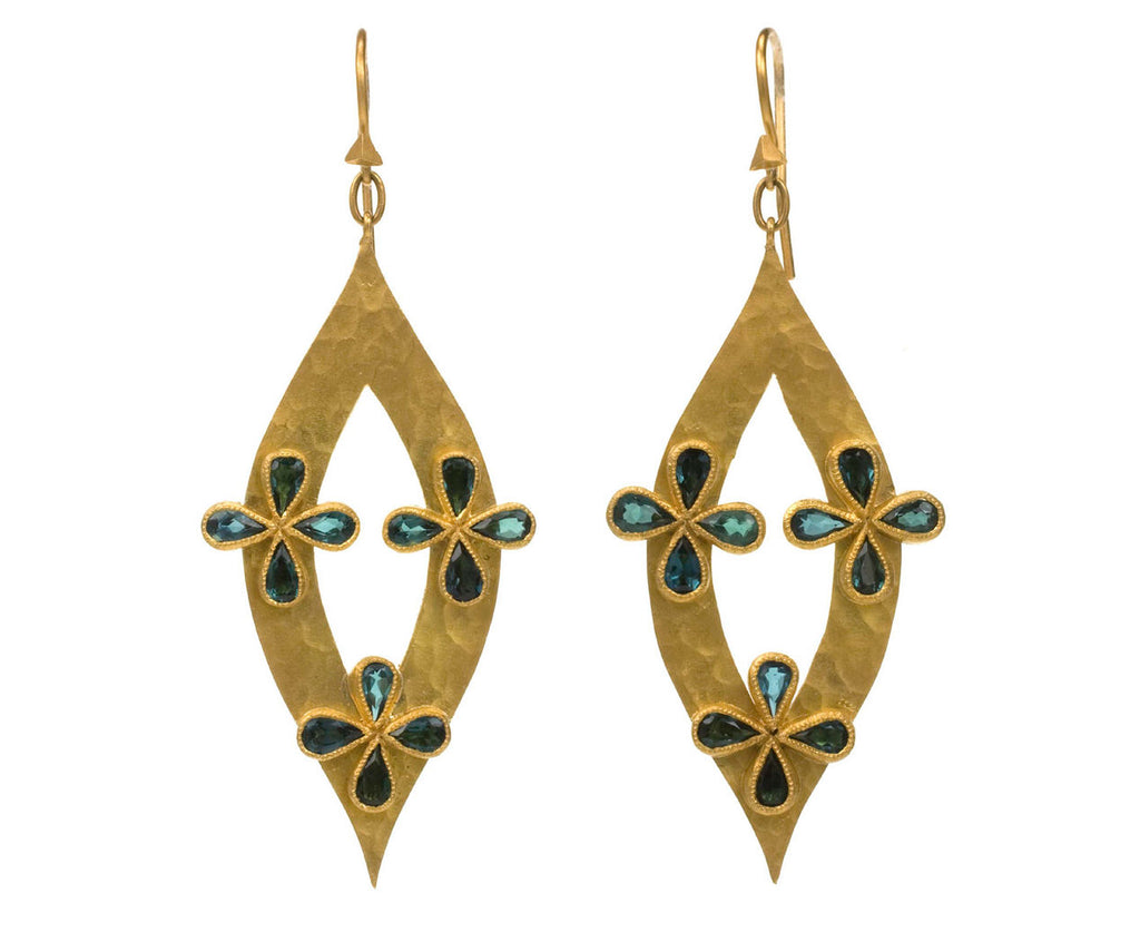 Tourmaline Origami Marquis Earrings zoom 1