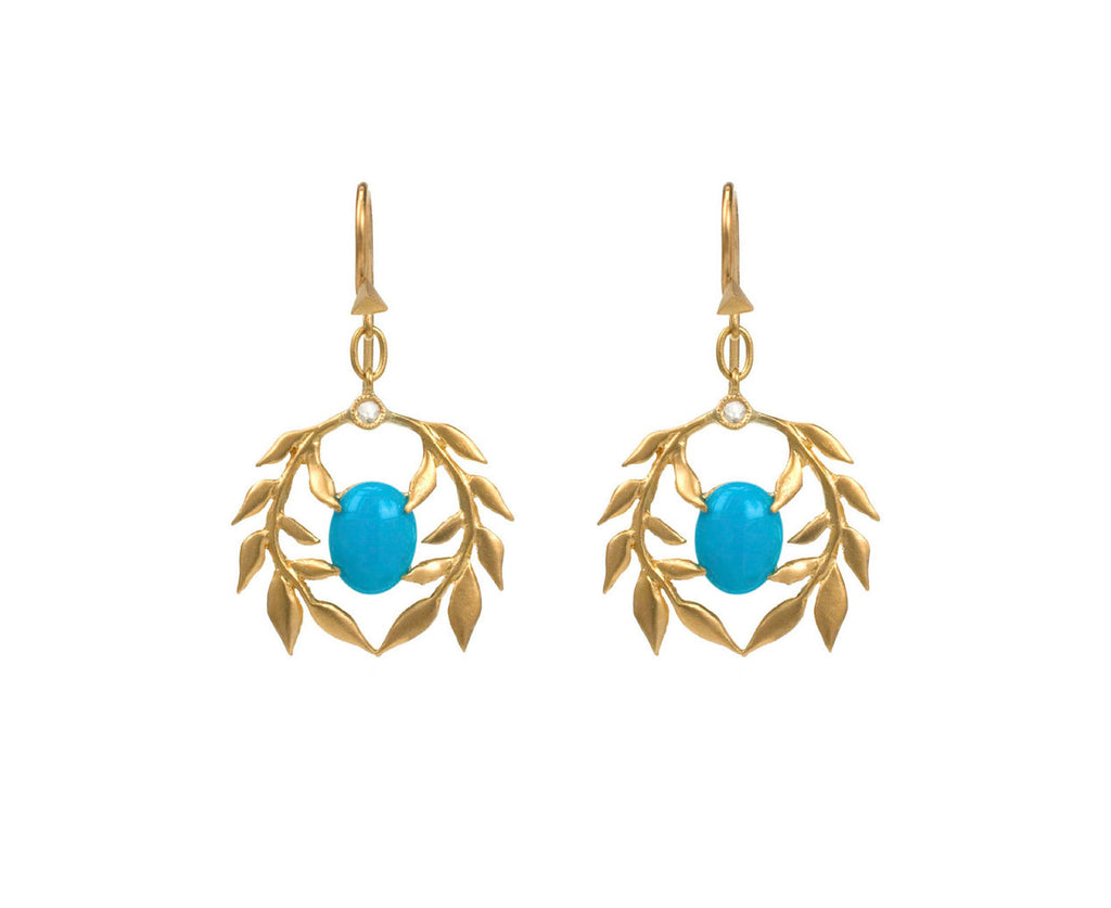 Turquoise Garland Earrings zoom 1