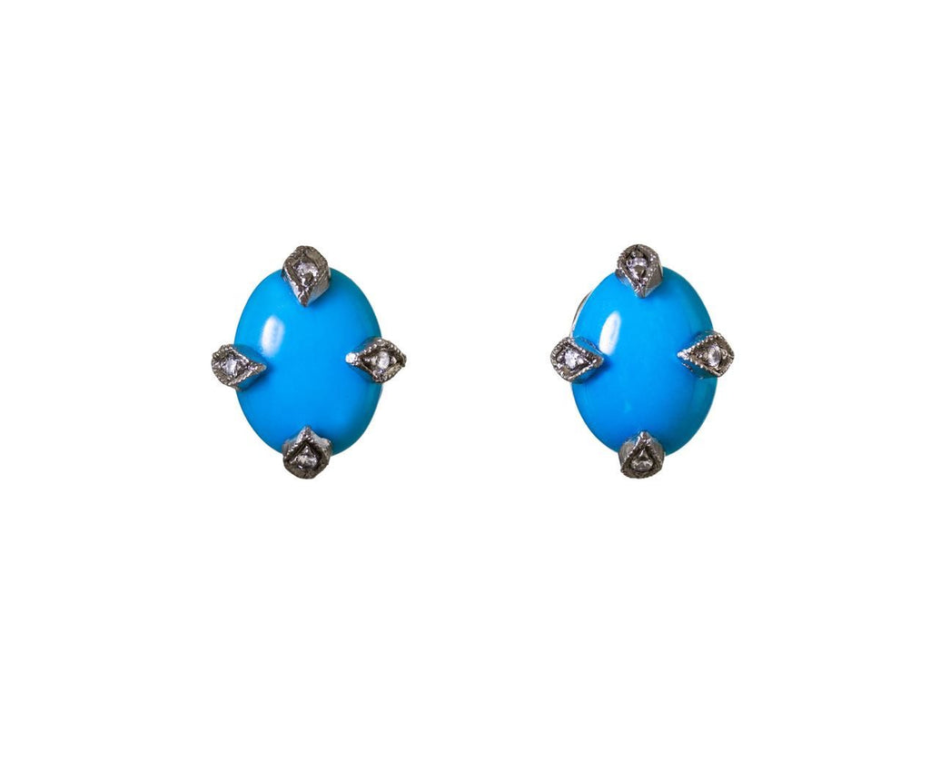 Turquoise Antique Prong Earrings zoom 1_cathy_waterman_earrings