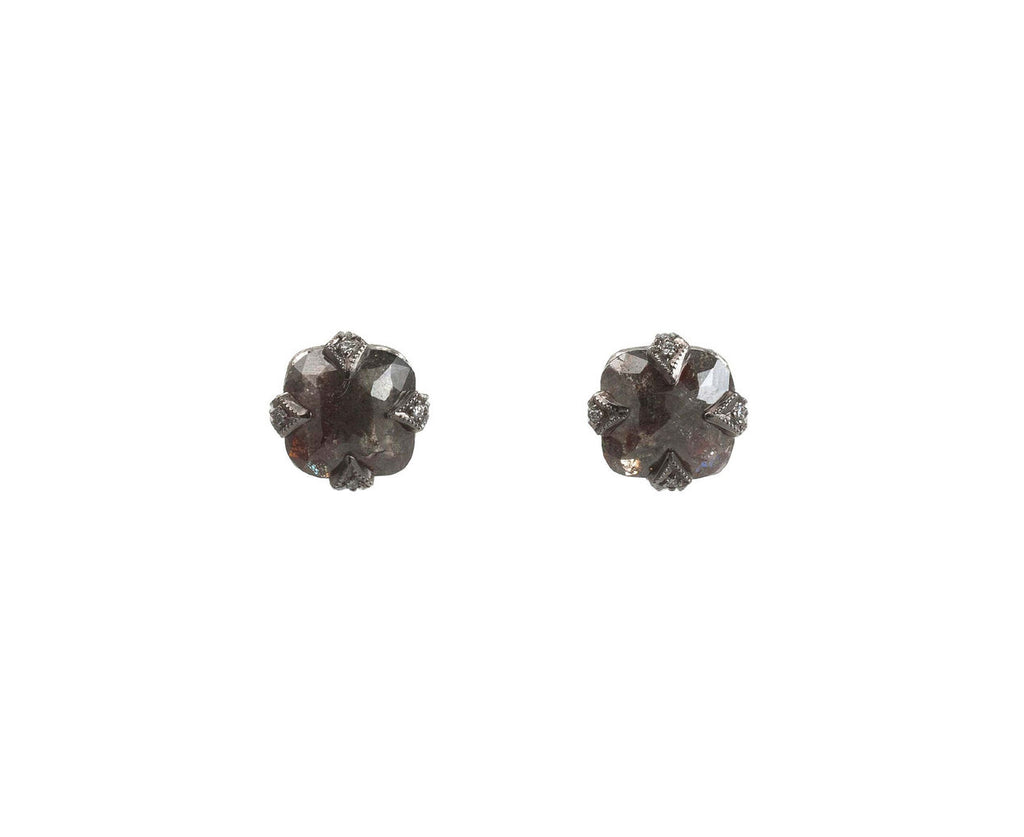 Rustic Diamond Earrings zoom 1