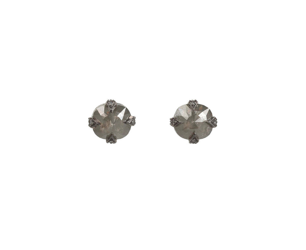 Rustic Diamond Earrings zoom 1
