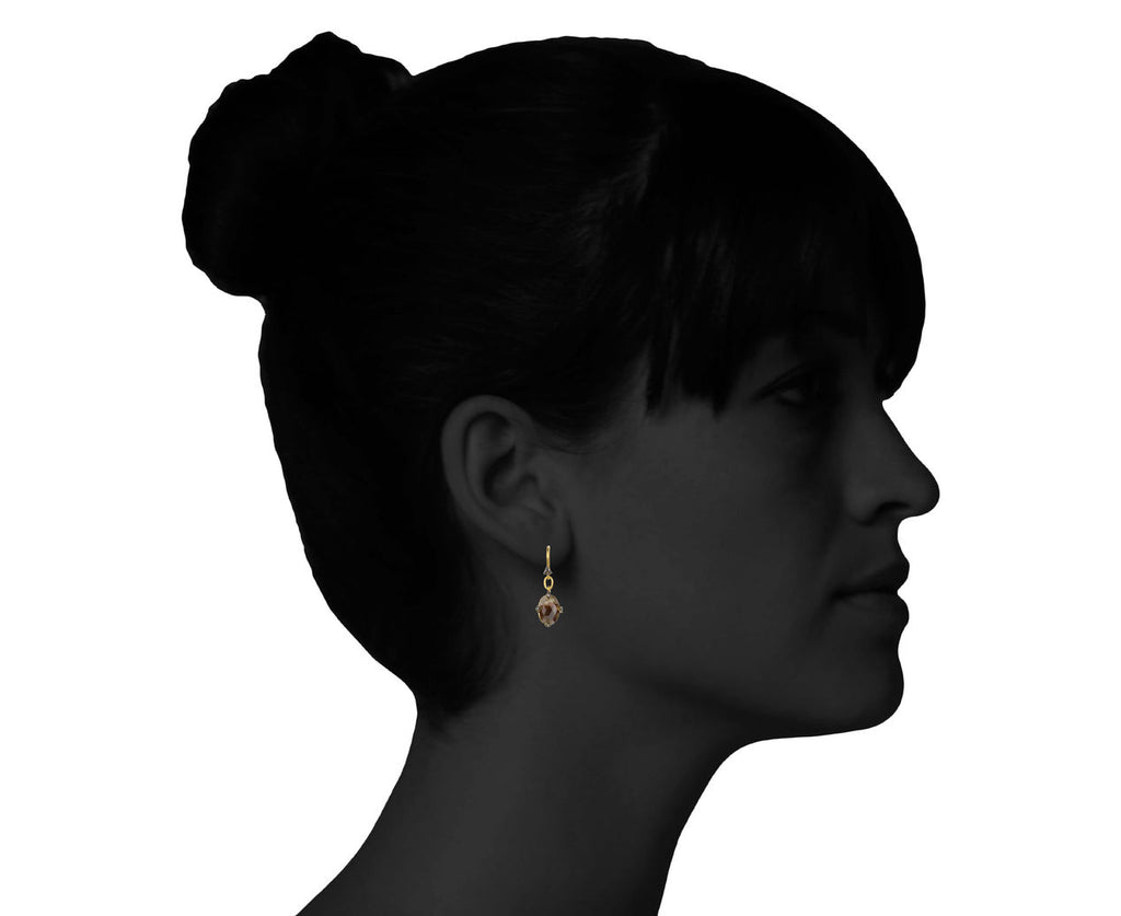 Rustic Diamond Thorn Earrings zoom 9