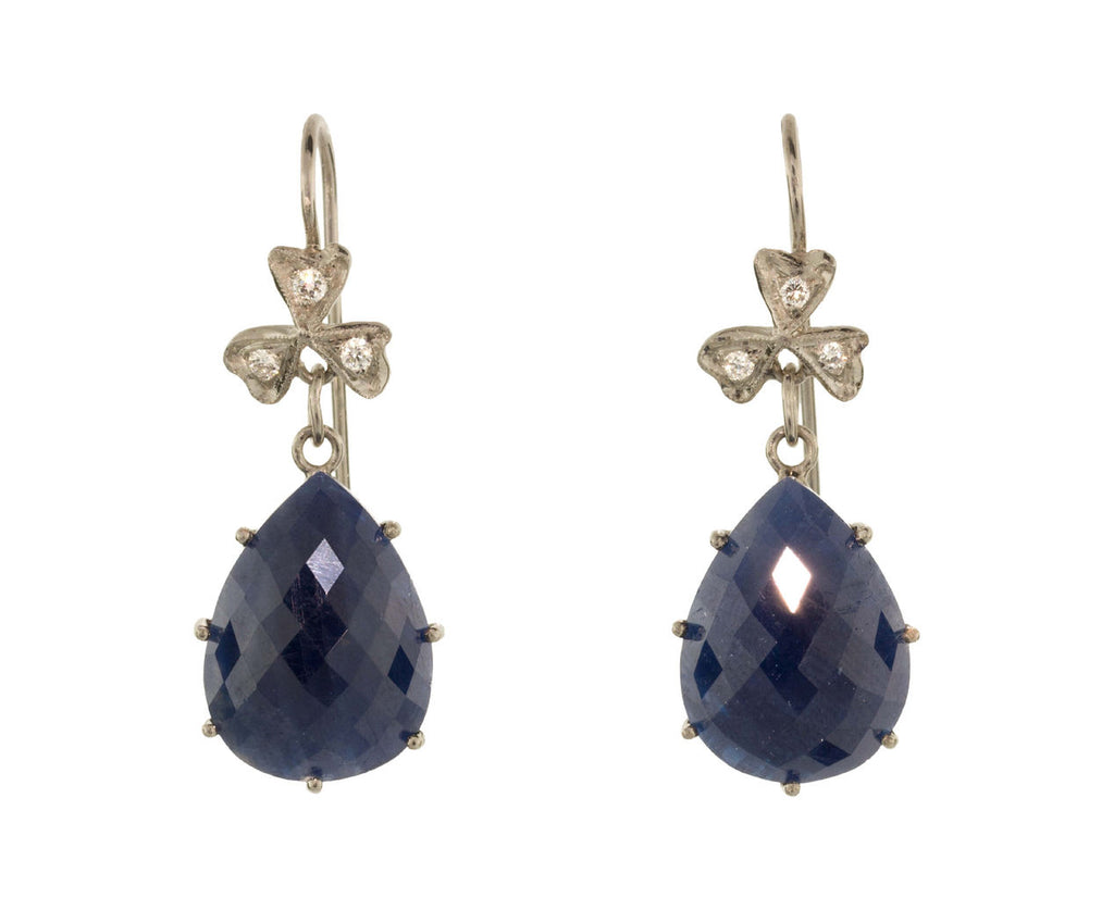 Blue Sapphire Wildflower Earrings zoom 1