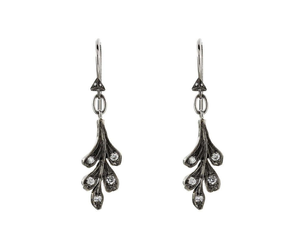 Diamond Oak Leaf Earrings zoom 1_cathy_waterman_platinum_diamond_earrings