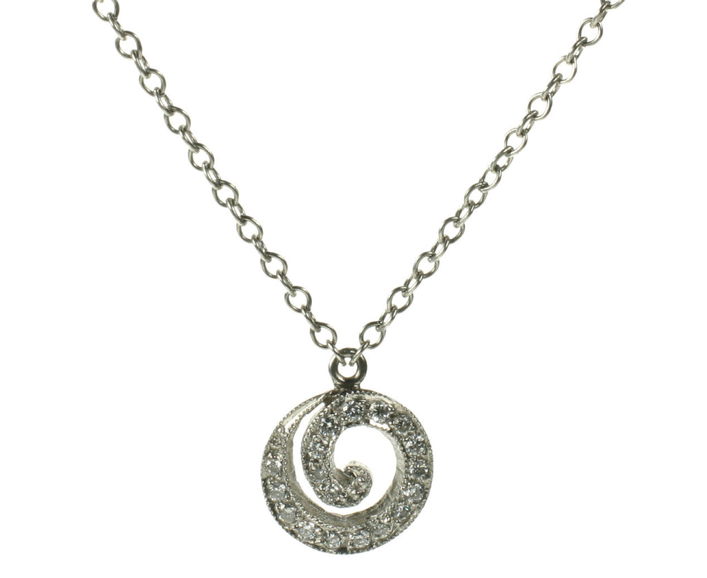 Diamond Swirl Necklace zoom 1