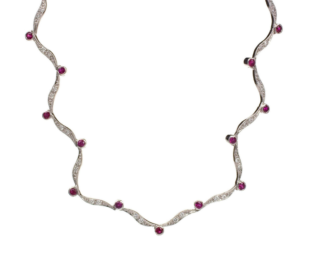 Ruby Ribbon Necklace zoom 1
