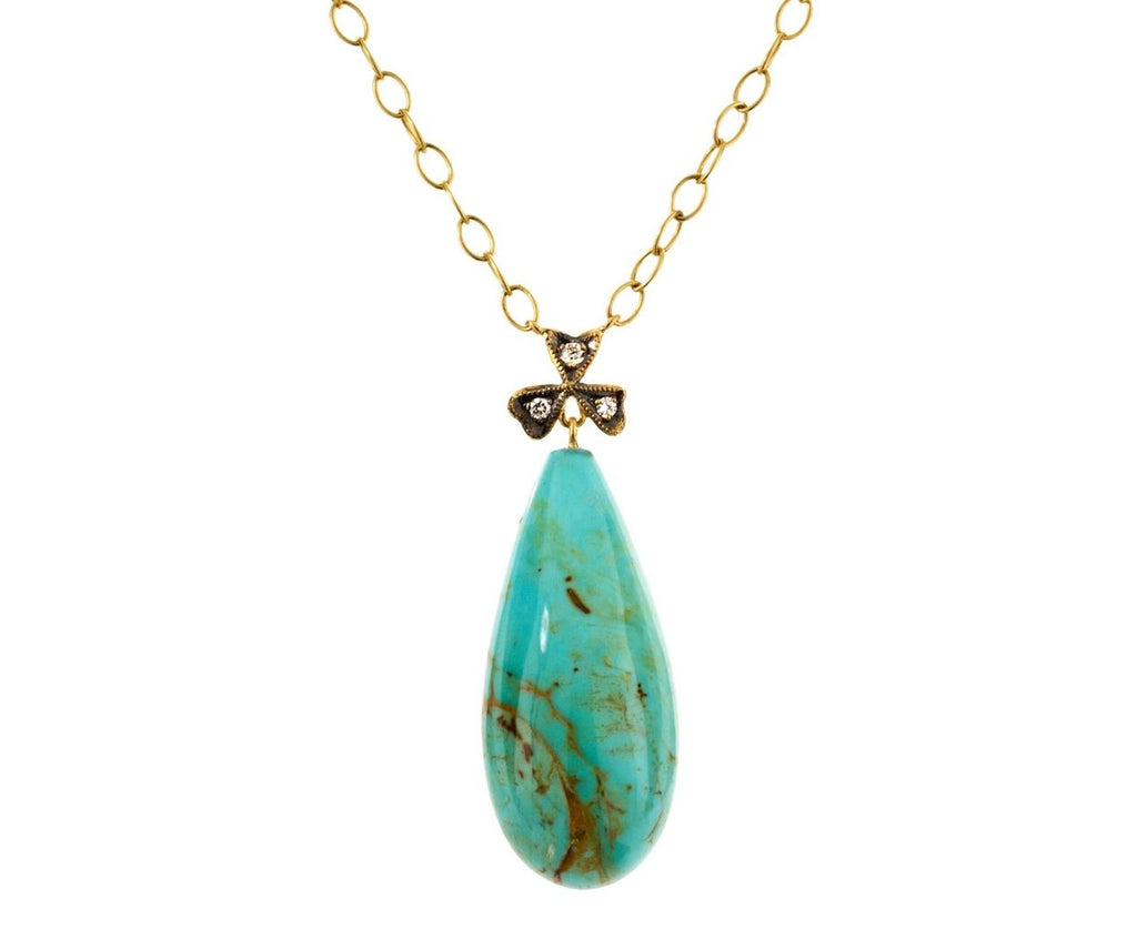 Turquoise Wildflower Necklace zoom 1