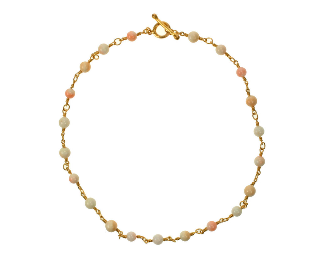 Japanese Coral Bead Necklace zoom 1