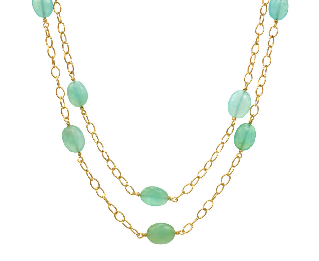 Blue Opal Wrap Necklace zoom 1